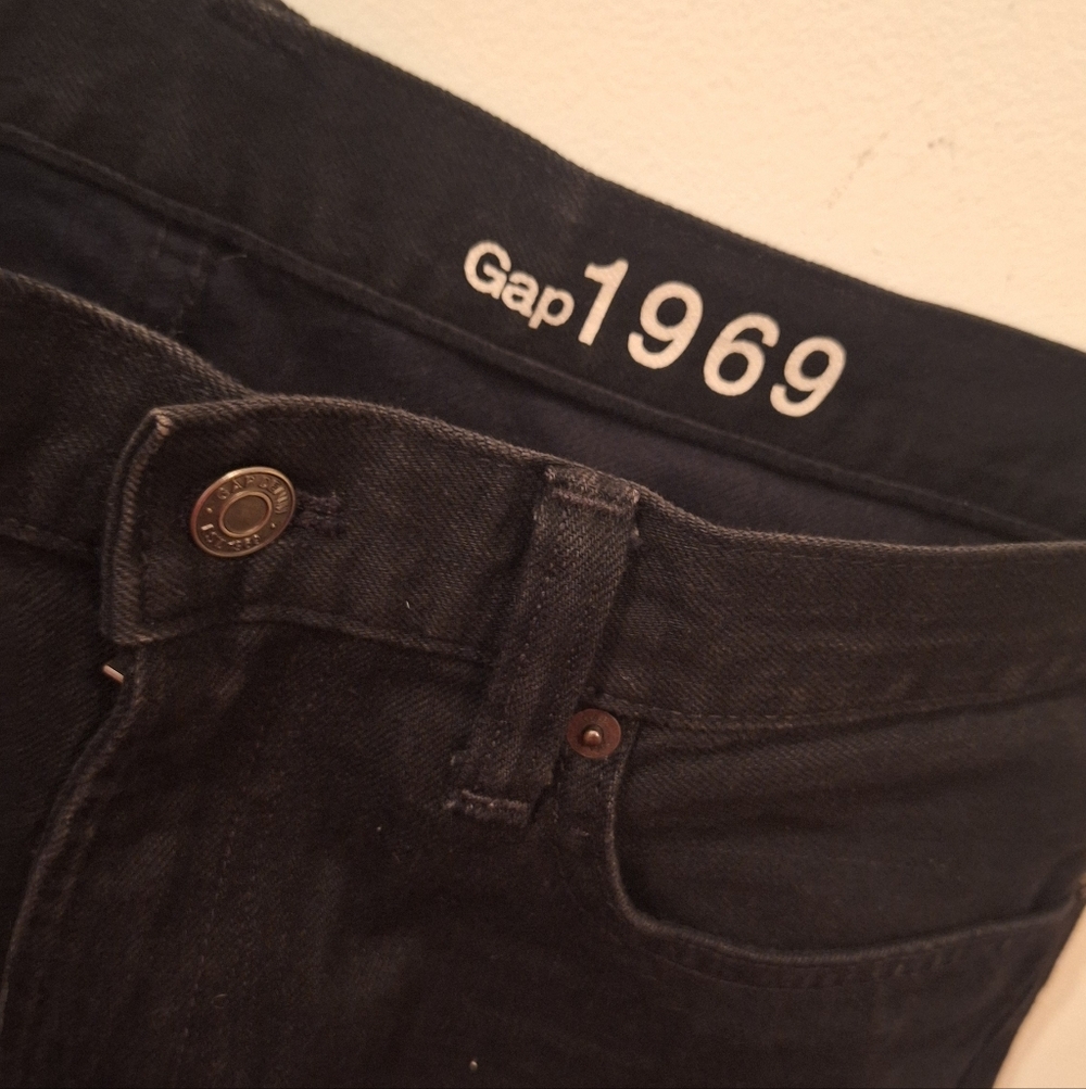 GAP 1969‎ Jeans Mens 35x32(tag 33x32) Black Slim Fit
